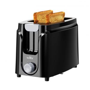 Torradeira Elétrica 2 Fatias com Desligamento Automático, 110v, WILLZ WLTO2BKM075, Preta