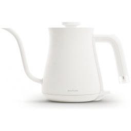 BALMUDA The Kettle - Chaleira Elétrica Leve de Aço Inoxidável 0,6L com Indicador Neon - Ideal para Chá e Café - Versão EUA Branca