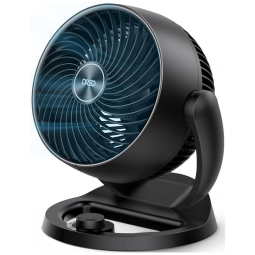 Ventilador de Mesa Silencioso e Ajustável com 3 Velocidades, 110V, Dreo, Preto