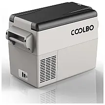 COOLBO Mini Geladeira, Cooler Automotiva Elétrico Portátil 35L, 110V, Cinza