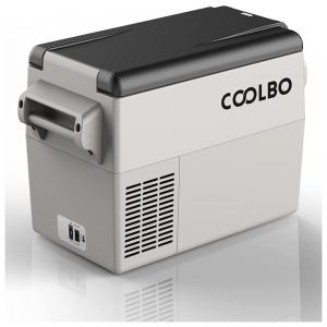 COOLBO Mini Geladeira, Cooler Automotiva Elétrico Portátil 35L, 110V, Cinza