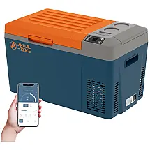 Geladeira Portátil 30L com Controle via APP e Zona Dlupa, Com Bateria, 12 24 V DC e 110 240 V AC, AKHAL TEKE, Verde