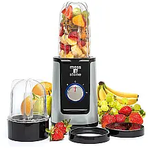Liquidificador Portátil 2 em 1, 480mL em Aço Inoxidável 2 Velocidades, 300W, Moss Stone, Prata