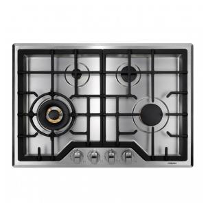Cooktop a gás 4 queimadores Robam inox queimadores em latão tripla chama superfície em aço inox 30cm 110V