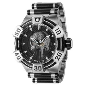 Relgio Masculino Marvel Punisher Automtico - 52mm. Ao. Preto 41004