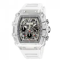 Relógio Masculino Invicta Activa com Mostrador Esqueleto 44.3mm, Branco ACW2305004