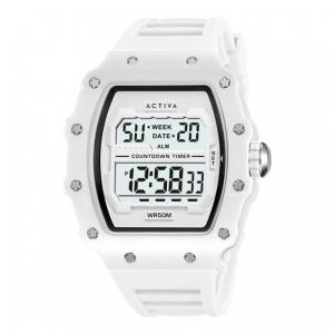 Relógio Digital Masculino Activa X Invicta 44,3mm Branco ACW2296004