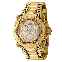 Relgio feminino gladiador com mostrador em madreprola - 43,2 mm. Ouro 41104