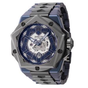 Relgio Masculino Reserva Helios Automtico - 54mm. Azul escuro. Preto 44104