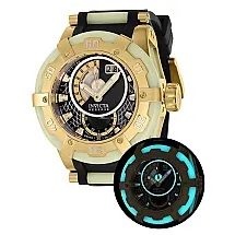 Relógio Masculino Bolt Hyperion, Invicta 37204, Preto, Branco e Dourado