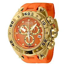 Relgio masculino reserva Ripsaw Swiss ETA G10.212 calibre com mostrador madreprola - 52,7 mm. Laranja 45304