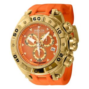 Relgio masculino reserva Ripsaw Swiss ETA G10.212 calibre com mostrador madreprola - 52,7 mm. Laranja 45304