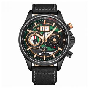 Relógio Masculino Stuhrling 923 Quartzo 45mm com Cronógrafo, Preto