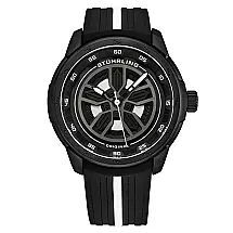 Relógio Masculino Stuhrling 984 Quartzo 44mm, Preto e Branco