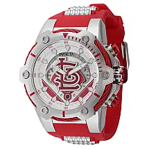 Relgio masculino MLB St.. Ao. Vermelho 43504