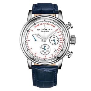 Relógio Masculino Stuhrling ChronoPulse 895 Quartzo 42mm com Cronográfo, Azul