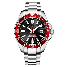 Corrente de aço inoxidável com pingente de cruz de 42mm em diversas cores - Stuhrling.