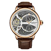 Relógio Masculino Stuhrling Vertex 947 Quartzo 45mm, Marrom