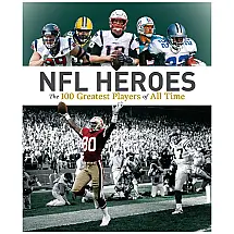 NFL Heroes Os 100 Maiores Jogadores de Todos os Tempos, Capa Dura em Inglês, 256 Paginas, Branco