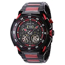 Relógio masculino Invicta S1 Rally Automático 50,, preto, vermelho 43804