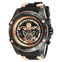 Relógio Masculino Marvel Pantera Negra, Invicta 26804, Preto e Ouro Rosa
