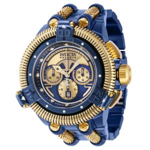 Relógio Masculino Automático Invicta Reserve King Python, Dourado, Azul Escuro 42904
