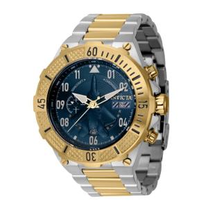 Relógio Masculino Aviator, Invicta 39904, Prata e Dourado