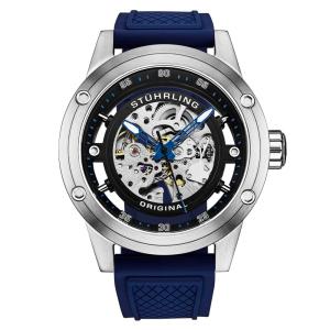 Relógio Masculino Stuhrling 989.04 Automático 50mm, Azul