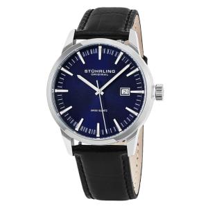 Relógio Masculino Stuhrling Ascot 42 555A Quartzo 42mm, Preto