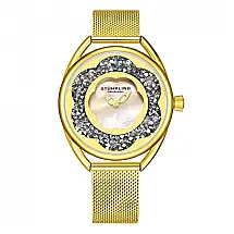 Relógio Feminino Stuhrling Lily 995M Quartzo 38mm, Dourado Clássico
