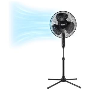 Ventilador de Torre Confort com 3 Velocidades e Altura Ajustáveis, 110V, COMFORT ZONE CZST161BTEBK, Preto