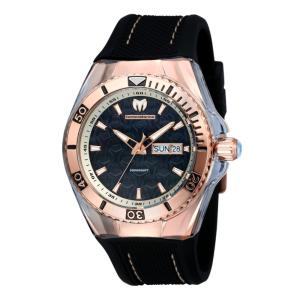 TechnoMarine Cruise Monogram Swiss Ronda 517 Calibre Relgio Masculino com Mostrador em Madreprola - 44mm. Preto