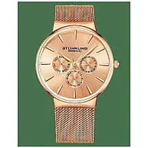 Relógio Masculino Stuhrling Monaco 3931 Quartzo 39mm, Ouro Rosa