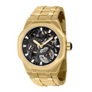 Relógio Masculino Mecânico Objet D Art, Invicta 40414, Dourado e Preto