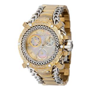 Relgio feminino Gladiador de diamante de 1,08 quilates com mostrador em madreprola - 43,2 mm. Ao. Ouro 41414