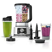 Liquidificador de Bancada 4 em 1, Capacidade 2L com Velocidade Variável, 1400W, 110v, NINJA SS351, Prateado