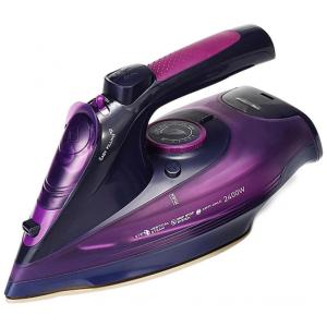 Ferro de Passar a Vapor, com Indicador LED e Anti Gotejamento, 2700W, Roxo, 110v, OLOPE, Violeta