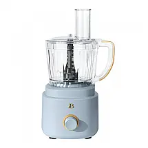 Processador de alimentos 10 xícaras azul 500W com controle de velocidade e sistema de travamento twist‑lock, 110V