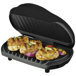 Grill, 110v, GEORGE FOREMAN GR12B, Preto