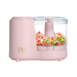 Processador de Alimentos Mini Paris Hilton Rosa 350mL 100W Lâmina Inox Pulsar 110V