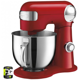 Batedeira 5,2L com 12 Velocidades, Tigela em Aço Inoxidável e 3 Acessórios, 110V 500W, Cuisinart, Vermelha