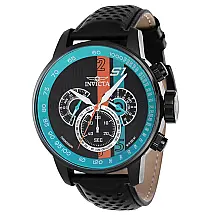 Relgio masculino Invicta S1 Rally, 48mm, preto e azul modelo 39024.
