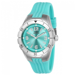 Relógio Feminino Invicta Angel Halo 38mm, Azul Claro 24124