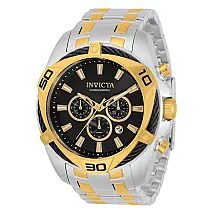 Relógio Masculino Bolt, Invicta 34124, Prata, Dourado e Preto