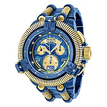 Relgio masculino King Python Swiss Ronda 8040.N calibre - 50 mm. Ouro. Azul 35224