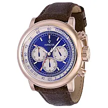 Relgio masculino vintage Invicta de 48 mm na cor marrom - modelo 37324.