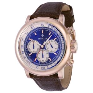 Relgio masculino vintage Invicta de 48 mm na cor marrom - modelo 37324.
