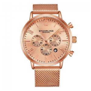 Relógio Masculino Stuhrling Monaco 3932 Quartzo 41mm, Rosa
