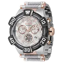Relgio masculino Jason Taylor Swiss Ronda Z60 calibre - 52 mm. Rosa ouro. Branco 40424
