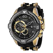 Relgio Masculino Aviador - 54mm. Preto. Ouro 36424